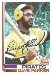 1982 Topps Base Set Dave Parker #40 card