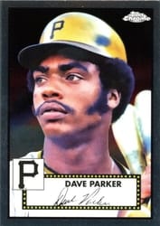 2021 Topps Chrome Platinum Anniversary Base Set Dave Parker #591 card