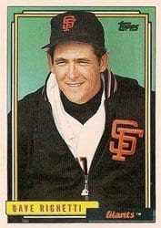 1992 Topps Base Set Dave Righetti #35 card