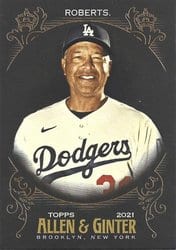 2021 Topps Allen & Ginter X Base Set Dave Roberts #308 card