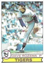 1979 Topps Base Set Dave Rozema #33 card