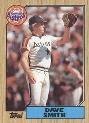 1987 Topps Base Set Dave Smith #50 card