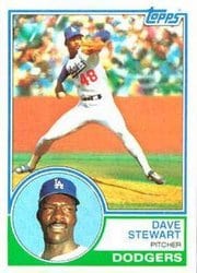 1983 Topps Base Set Dave Stewart #532 card