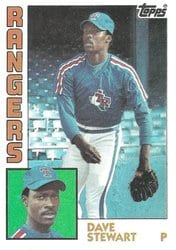 1984 Topps Base Set Dave Stewart #352 card