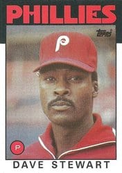 1986 Topps Base Set Dave Stewart #689 card