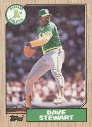 1987 Topps Base Set Dave Stewart #14 card