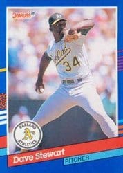 1991 Donruss Base Set Dave Stewart #102 card