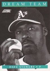 1991 Score Base Set Dave Stewart #883 card