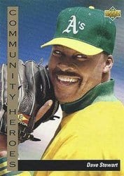 1993 Upper Deck Base Set Dave Stewart #39 card