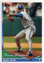 1994 Topps Base Set Dave Stewart #455 card