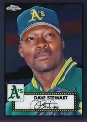 2021 Topps Chrome Platinum Anniversary Base Set Dave Stewart #555 card