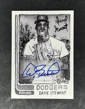 2025 Topps Shoebox Treasures Base Autographs Dave Stewart #7A card