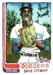 2025 Topps Shoebox Treasures Base Set Dave Stewart #7 card
