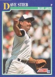 1991 Score Base Set Dave Stieb #30 card