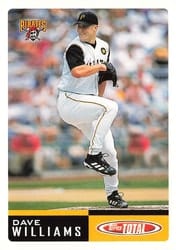 2002 Topps Total Base Set Dave Williams #57 card