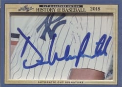 2018 Leaf Cut Signature History of Baseball Edition Base Set Dave Winfield #NNO card