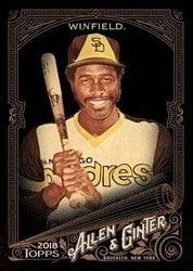 2018 Topps Allen & Ginter X Base Set Dave Winfield #223 card