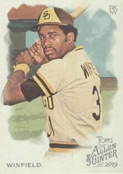 2019 Topps Allen & Ginter Base Set Dave Winfield #382 card