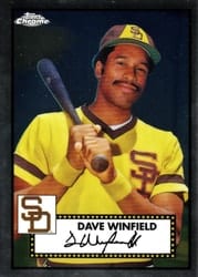 2021 Topps Chrome Platinum Anniversary Base Set Dave Winfield #621 card