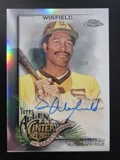 2022 Topps Allen & Ginter Chrome Autographs Dave Winfield #AGA-DWI card