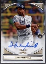 2022 Topps Definitive Collection Images Autographs Dave Winfield #DIA-DW card