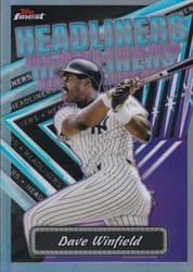 2023 Finest Headliners Dave Winfield #FH-13 card
