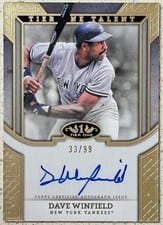 2024 Topps Tier One Talent Autographs Dave Winfield #T1TA-DW card
