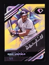 2025 Topps Diamond Icons Black PolychromatINK Autographs Dave Winfield #BPA-DW card