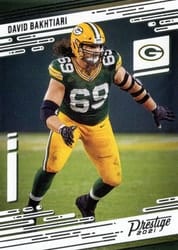 2021 Panini Prestige Base Set David Bakhtiari #102 card