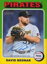 2024 Topps Heritage Real One Autograph David Bednar #ROA-DB card