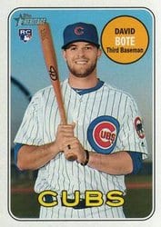 2018 Topps Heritage Base Set David Bote #540 card