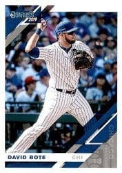 2019 Donruss Base Set David Bote #138 card