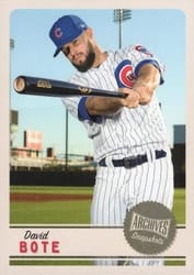 2019 Topps Archives Snapshots Base Set David Bote #AS-DB card