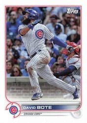 2022 Topps Mini Base Set David Bote #627 card