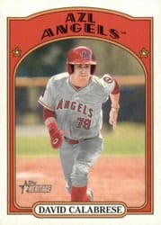 2021 Topps Heritage Minor League Base Set David Calabrese #59 card