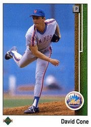1989 Upper Deck Base Set David Cone #584 card