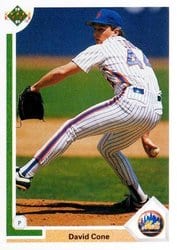1991 Upper Deck Base Set David Cone #366 card