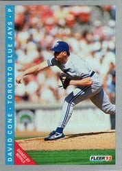 1993 Fleer Base Set David Cone #691 card