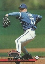 1993 Stadium Club Base Set David Cone #703 card