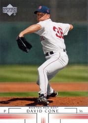 2002 Upper Deck Base Set David Cone #176 card