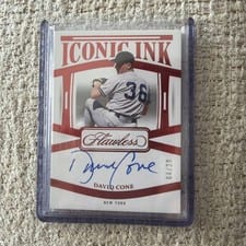 2024 Panini Flawless Iconic Ink David Cone #II-DC card