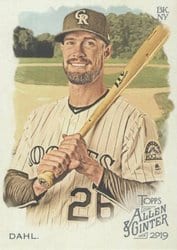 2019 Topps Allen & Ginter Base Set David Dahl #259 card