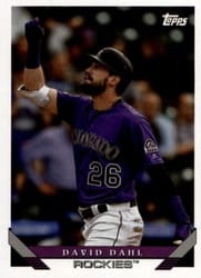 2019 Topps Archives Base Set David Dahl #259 card