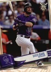 2019 Topps Big League Base Set David Dahl #143 card