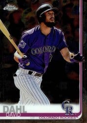 2019 Topps Chrome Base Set David Dahl #91 card