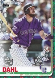 2019 Topps Holiday Base Set David Dahl #HW188 card