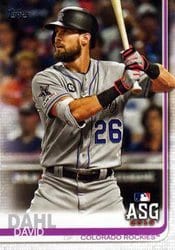 2019 Topps Update Base Set David Dahl #US42 card