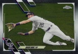 2021 Topps Chrome Base Set David Dahl #179 card