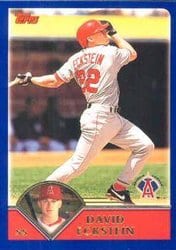 2003 Topps Base Set David Eckstein #104 card