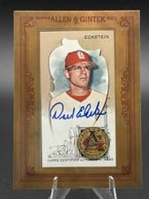 2023 Topps Allen & Ginter Framed Mini Autographs David Eckstein #MA-DEC card